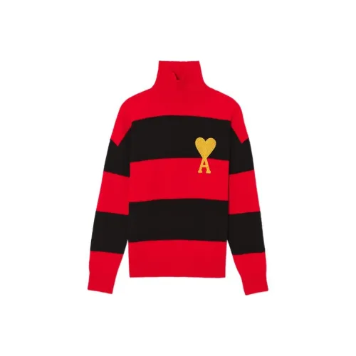 AMIPARIS Red Men's Sweaters AMIPARIS Красный Мужские Свитера