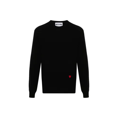 MOSCHINO Мужские черные свитеры