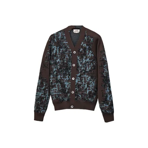 HERMES Коричневые Мужские Свитера