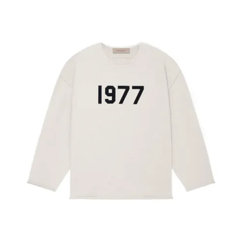 Fear Of God Essentials 1977 Series SS22 Ручная резинка Свитер Пшеница Свитер Мужской Пшеница
