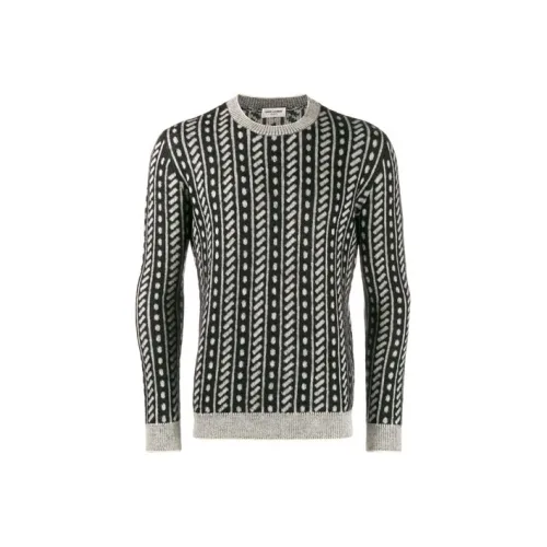 SAINT LAURENT FW21 Свитер Мужской Серый