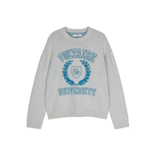 Zadig Voltaire SS24 Свитер Мужской Светло-Серый