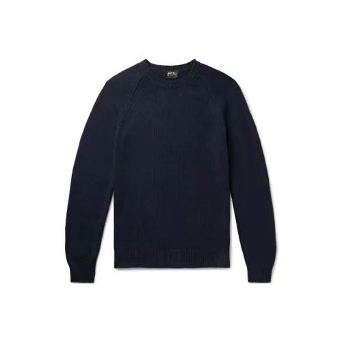 A.P.C Синие Мужские Свитера