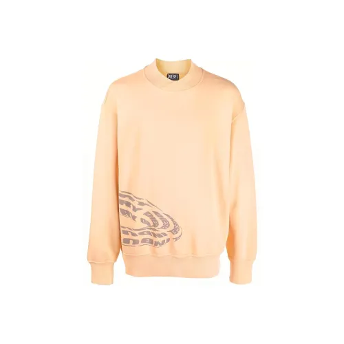 DIESEL Orange Men's Sweaters DIESEL Апельсиновые Мужские Свитера