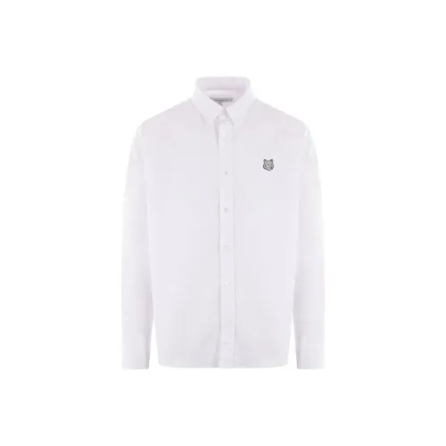 Maison Kitsune Белые Мужские Рубашки