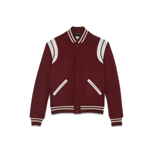 SAINT LAURENT Куртки и Пальто Унисекс Темно-Красный