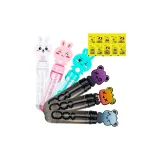 [6 пар + Пузырьки 10 сумок] Милый кролик 3 + Милый медведь 3