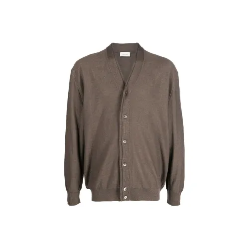 Lemaire Темно-коричневые мужские свитеры