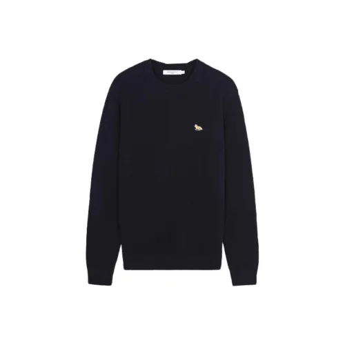 Maison Kitsune FW21 Свитер Мужской Темно-синий