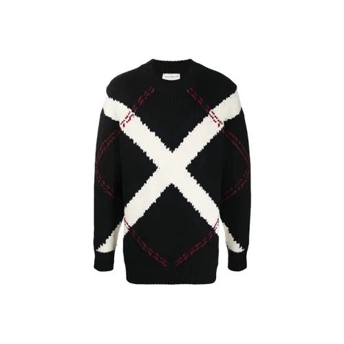 Alexander McQueen Черные Мужские Кашемировые Свитера