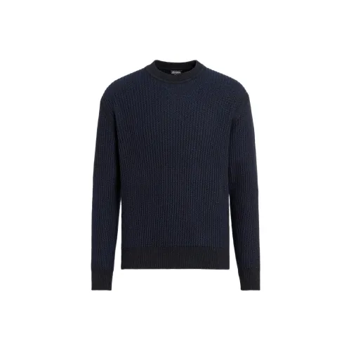 Ermenegildo Zegna Синий Мужской Кашемировые Свитера
