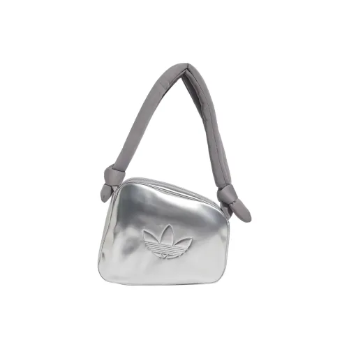 Adidas Originals Полиуретан Самолет Сумка Сумка через плечо Женская Серебряная