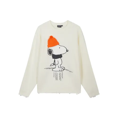 FUN X Snoopy Белый Унисекс Свитеры