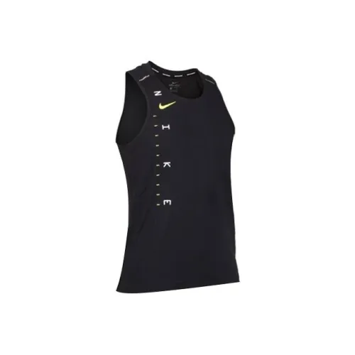 Nike MILER Мужские майки черного цвета