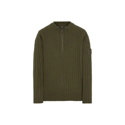 Stone Island STONE ISLAND SS23 GHOST PIECES Армейский зеленый Мужские свитеры