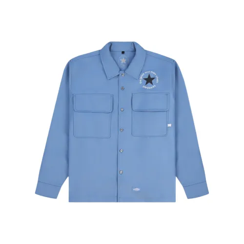 PLEASURES The Jesus And Mary Chain Collaboration Синие Унисекс Рубашки