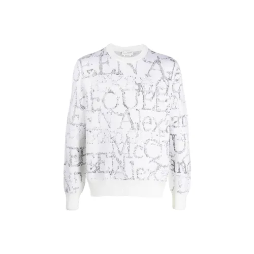 Alexander McQueen Белые Мужские Свитера
