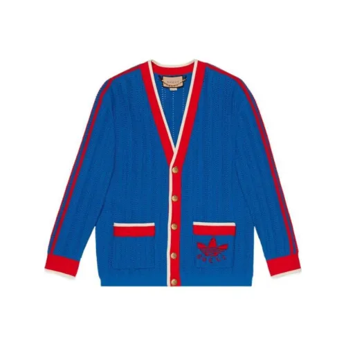 GUCCI x Adidas Originals FW22 Свитер Мужской Синий