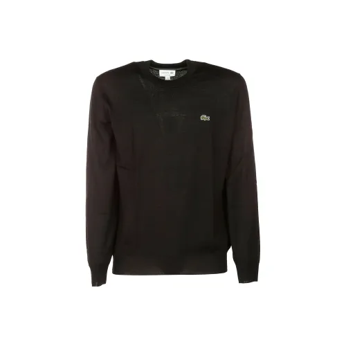 Свитеры для мужчин черного цвета в сотрудничестве с LACOSTE