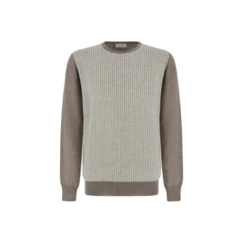 Canali FW24 Свитер Мужской Коричневый