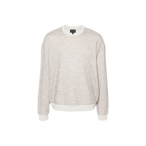 GIORGIO ARMANI SS24 Свитер Мужской Айвори Белый