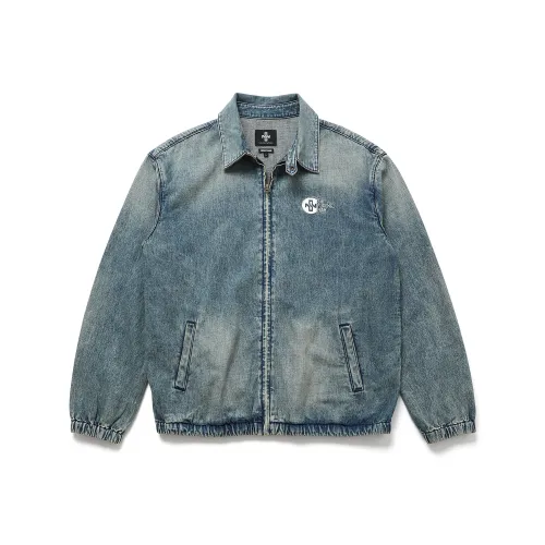SHINIANFUGONG Джинсовая куртка мужская винтажный синий