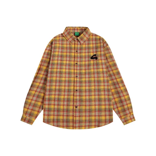 OTKSK Рубашка Унисекс Желтая Клетка