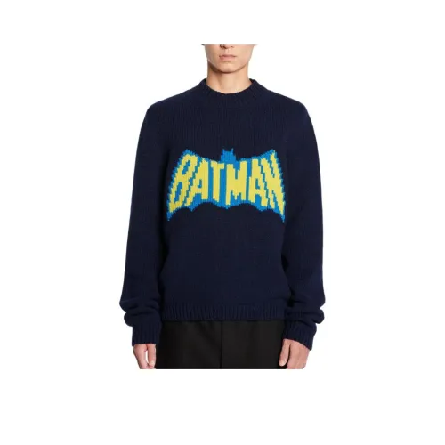 Lanvin x Batman Темно-синие мужские свитеры