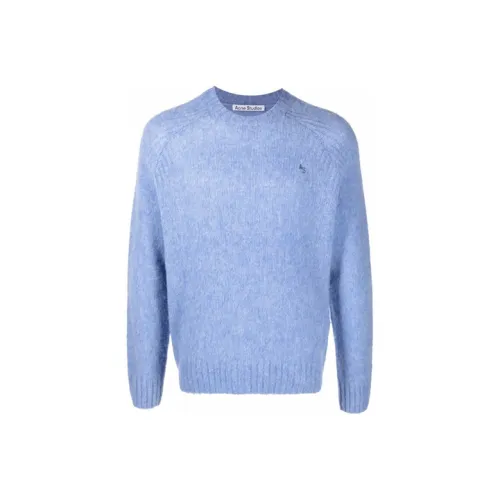 Acne Studios SS22 Свитер Мужской Васильковый Синий