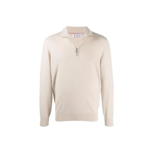 BRUNELLO CUCINELLI FW22 Свитер Мужской Бежевый