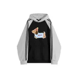 Чёрный с меланжевым серым, флисовая подкладка