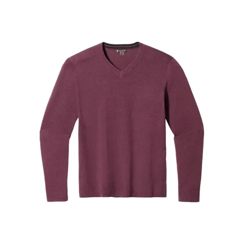 Smartwool Мужской Sparwood V Neck Свитер Мужской Баклажан Вереск