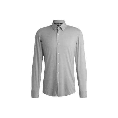Hugo Boss Серые Мужские Рубашки