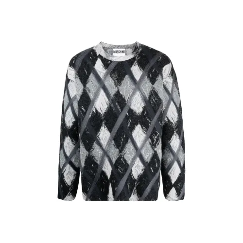 MOSCHINO Мужские черные свитеры