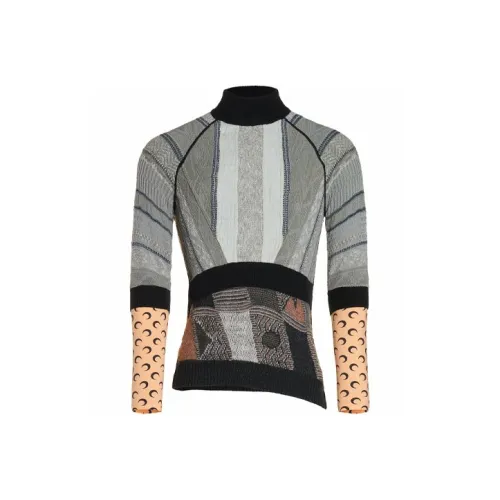 Marine Serre Серый Мужской Свитеры