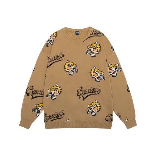 Свободный крой Свитер Унисекс Earth Желтый