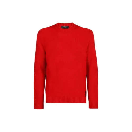 FENDI Red Men's Sweaters FENDI Красные Мужские Свитера