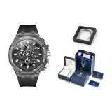 Чёрная резиновая лента, чисто чёрный [коробка]