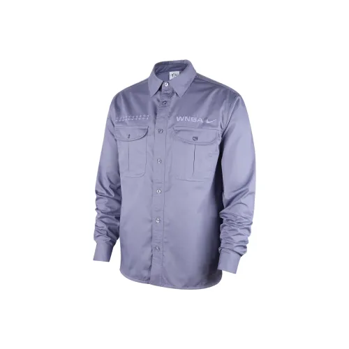 nike WNBAwoven 2024 All Star Weekend Рубашка Мужская Железный фиолетовый Фиолетовый Импульс