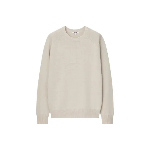UNIQLO Свитер Мужской Светлый Бежевый