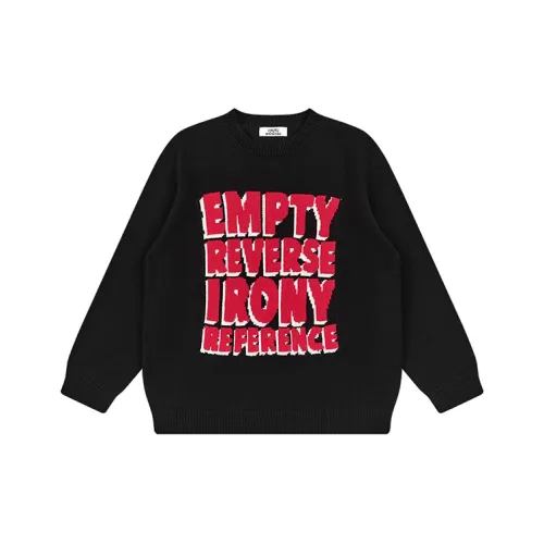 EMPTY REFERENCE Черный Унисекс Свитеры