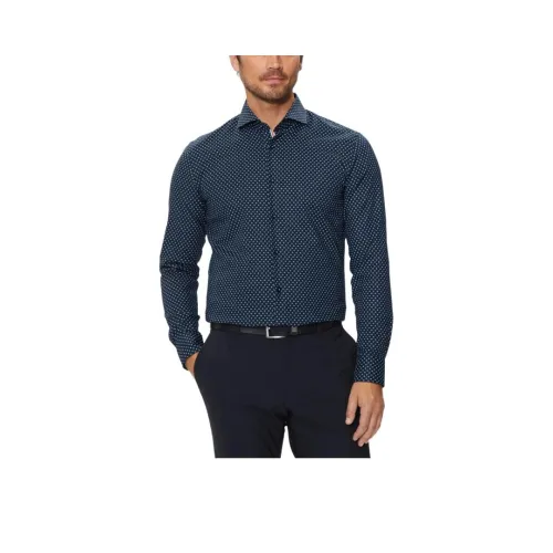 Hugo Boss Мужские Синие Рубашки