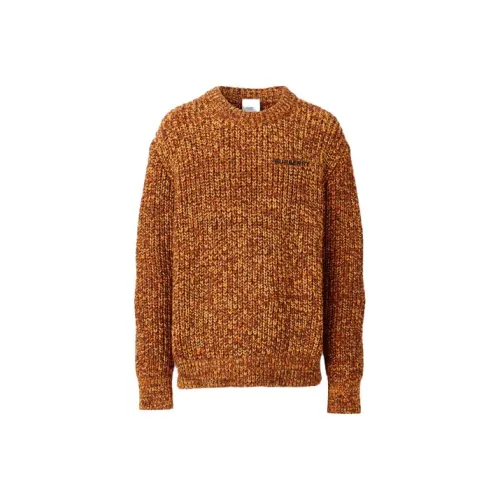 Burberry Оранжевый Красный Мужской Кашемировый Свитер