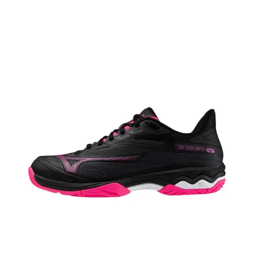 Mizuno Wave Exceed Light 2 Low Топ Кроссовки для тенниса Женские Черно-розовый