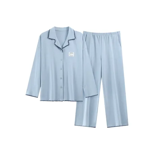 YANGSHIJIAN Пижамный комплект женский светло-синий