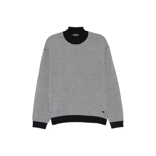 EMPORIO ARMANI FW24 Свитер Мужской Морской Синий