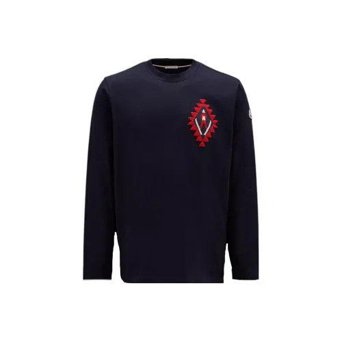 Moncler Темно-синие мужские свитеры