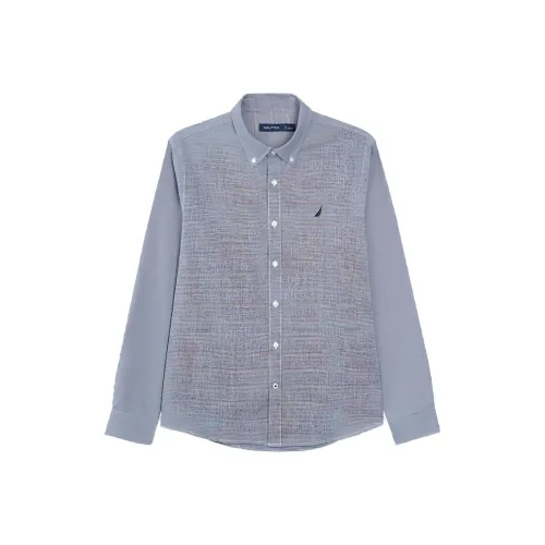 NAUTICA Темно-синие мужские рубашки