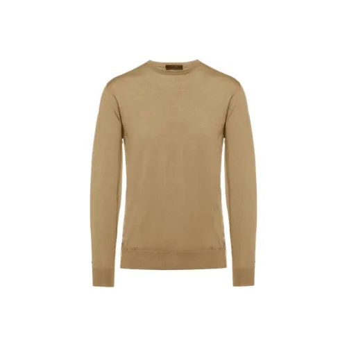 PRADA Коричневые Мужские Свитера