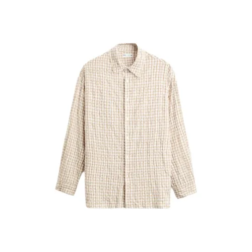 ZARA Бежевые Мужские Рубашки